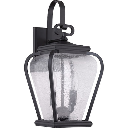 Quoizel Province 2 Light Outdoor Wall Sconce in Mystic Black
