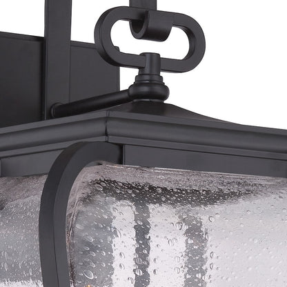 Quoizel Province 3 Light Outdoor Wall Sconce in Mystic Black