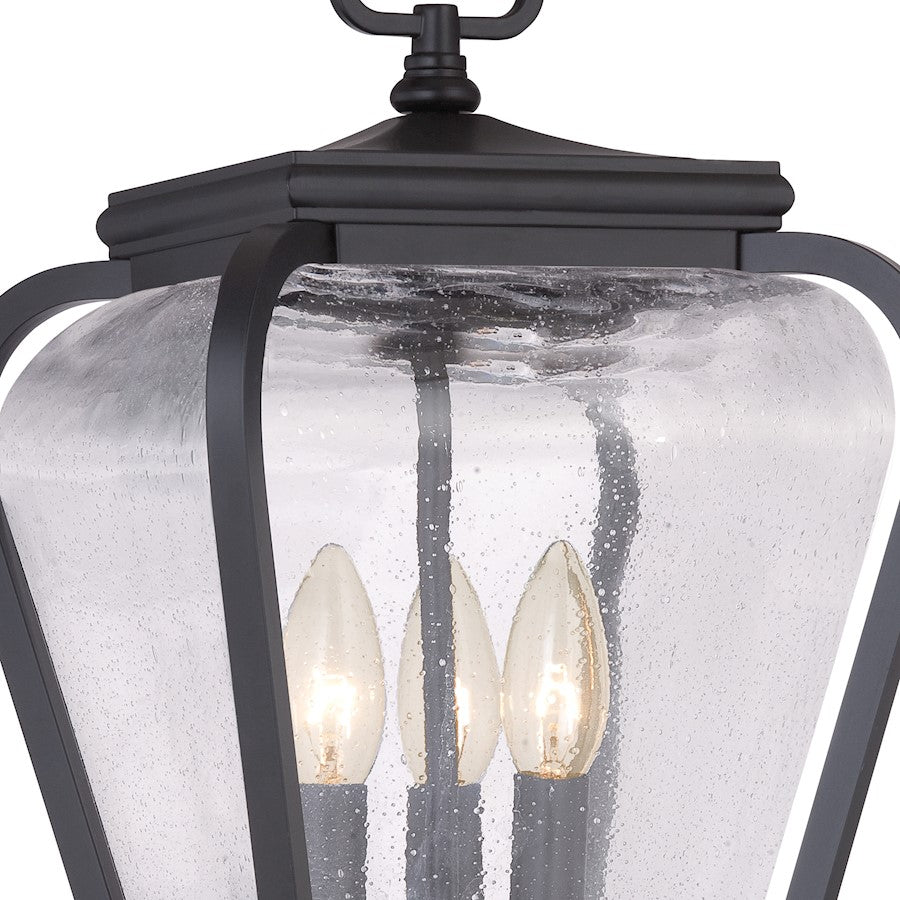Quoizel Province 3 Light Post Light in Mystic Black