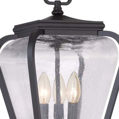 Quoizel Province 3 Light Post Light in Mystic Black
