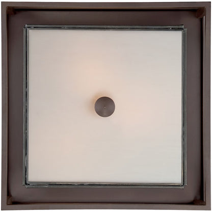 Quoizel 3 Light Powell Outdoor Flush Mount in Western Bronze