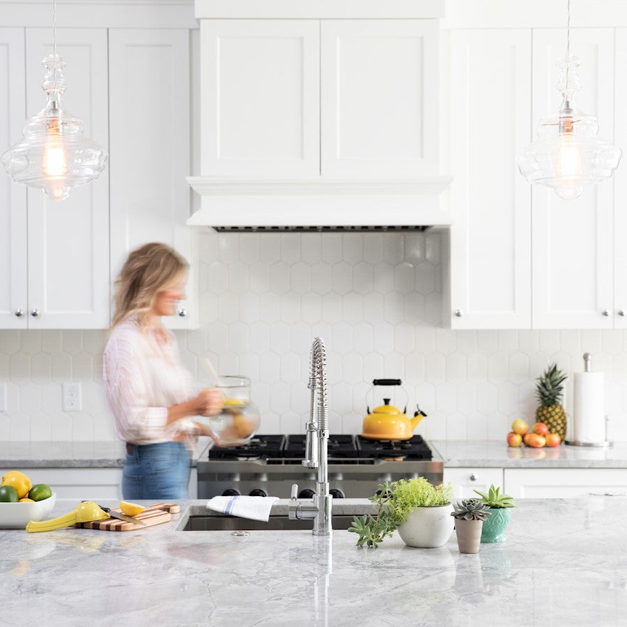 Quoizel Lighting Fixture 1 Light Pendant, Polished Chrome