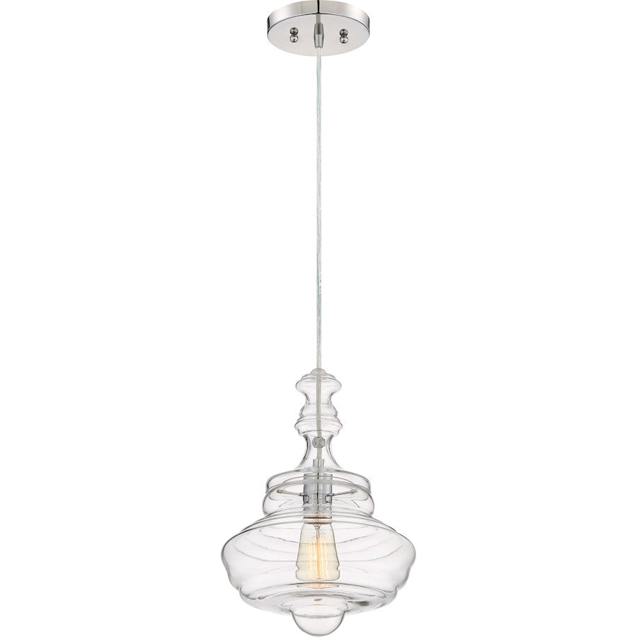 Quoizel Lighting Quoizel Fixture 1 Light Pendant, Polished Chrome