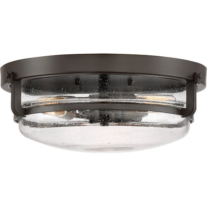 Quoizel 3 Light Palladian bronze Fixture Flush Mount,