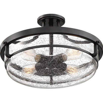 Quoizel Outpost Semi-Flush Mount, Palladian Bronze