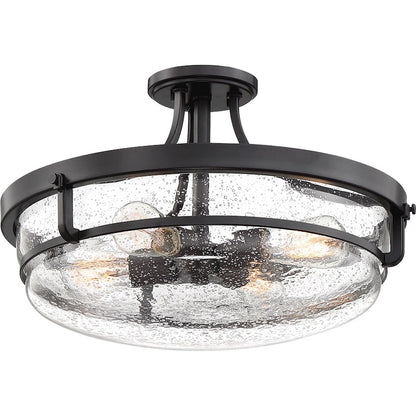 Quoizel Outpost Semi-Flush Mount, Palladian Bronze