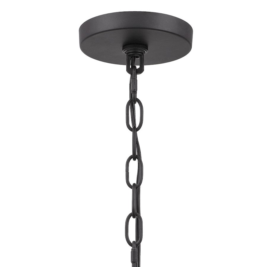 4 Light Pendant, Matte Black