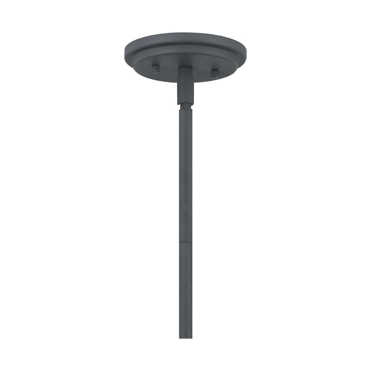 Quoizel Bristol 13in 1-Light Pendant | Industrial Mottled Black and Clear Seedy Glass | Kitchen Island & Dining Room | Model QP5260MB