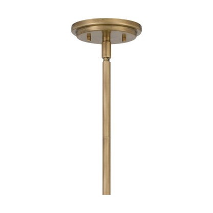 Quoizel Bristol 1 Light Mini Pendant, Weathered Brass