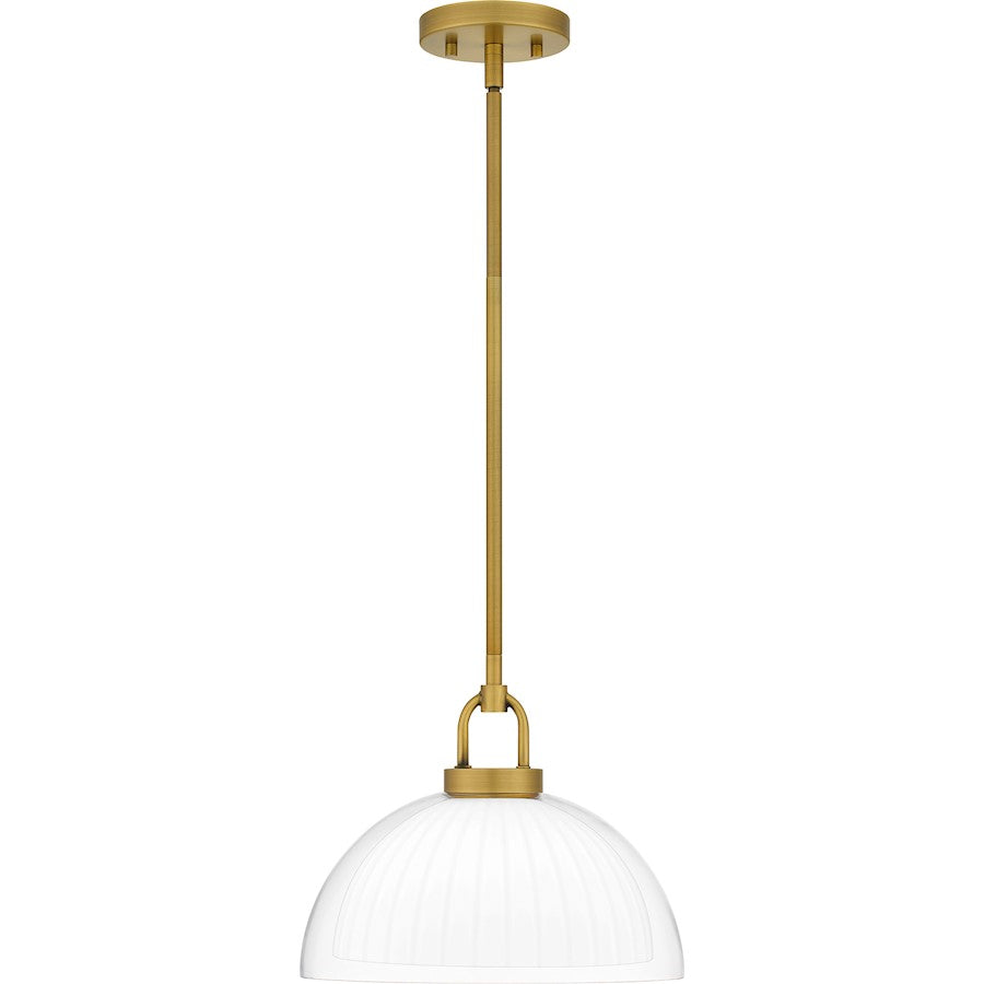 1 Light Pendant, Brushed Gold