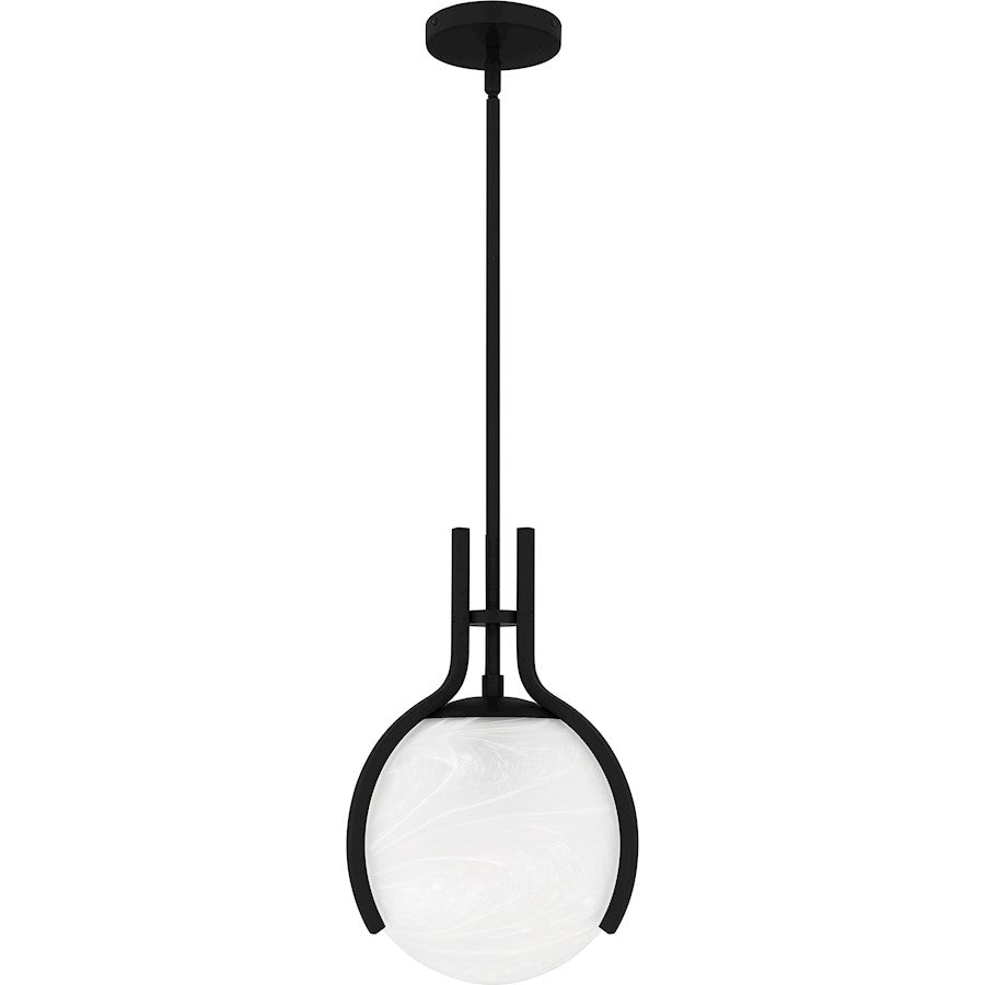 1 Light Pendant, Matte Black
