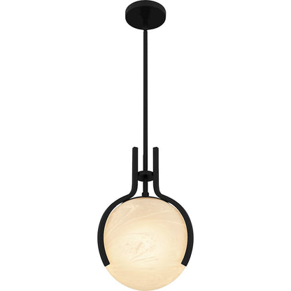 1 Light Pendant, Matte Black