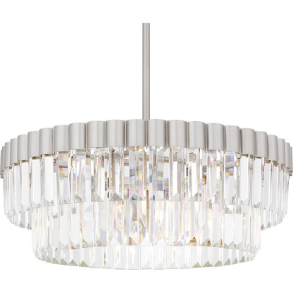 4 Light Pendant, Brushed Nickel