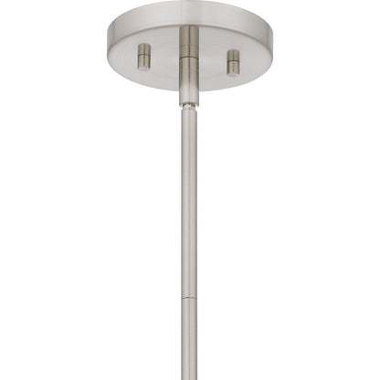 4 Light Pendant, Brushed Nickel