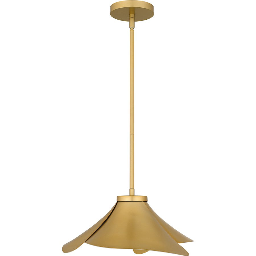 1 Light Pendant, Light Gold/Metal