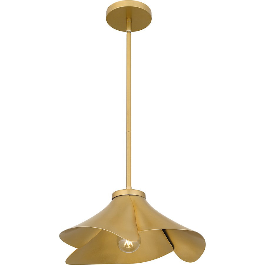 1 Light Pendant, Light Gold/Metal
