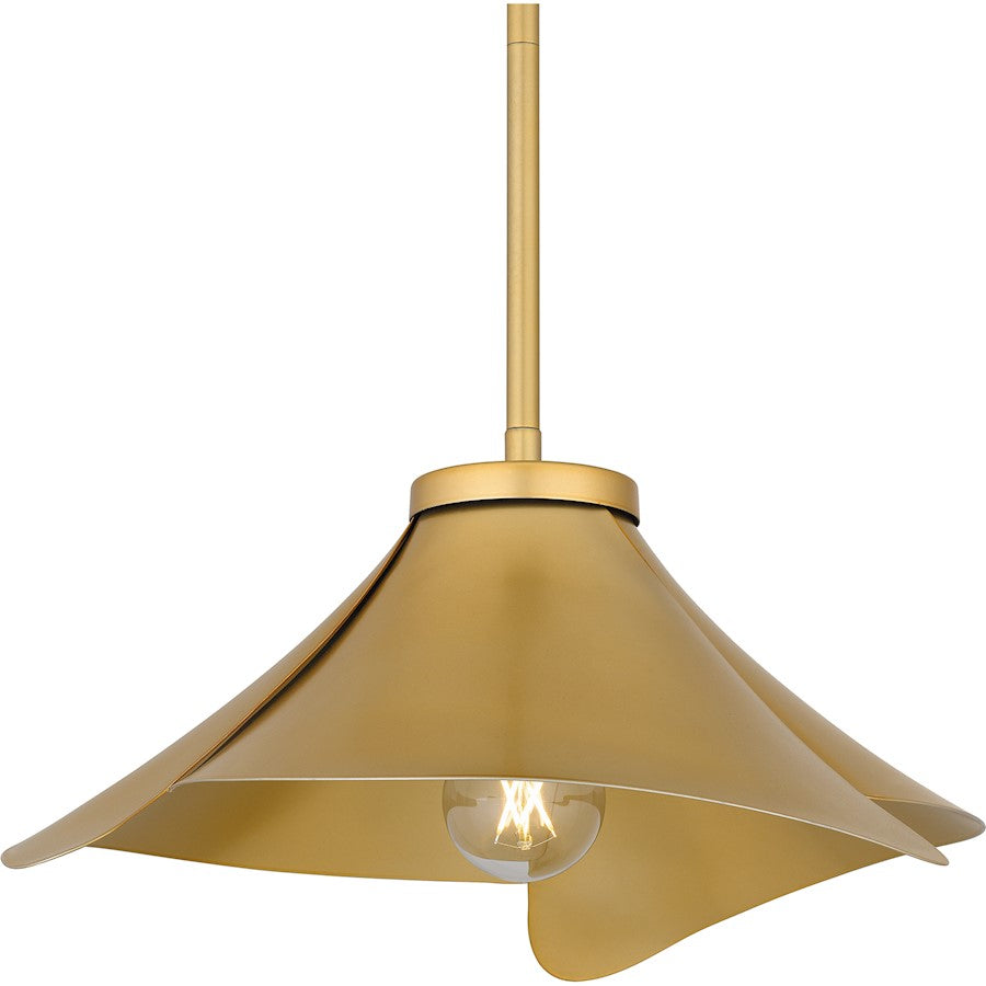 1 Light Pendant, Light Gold/Metal