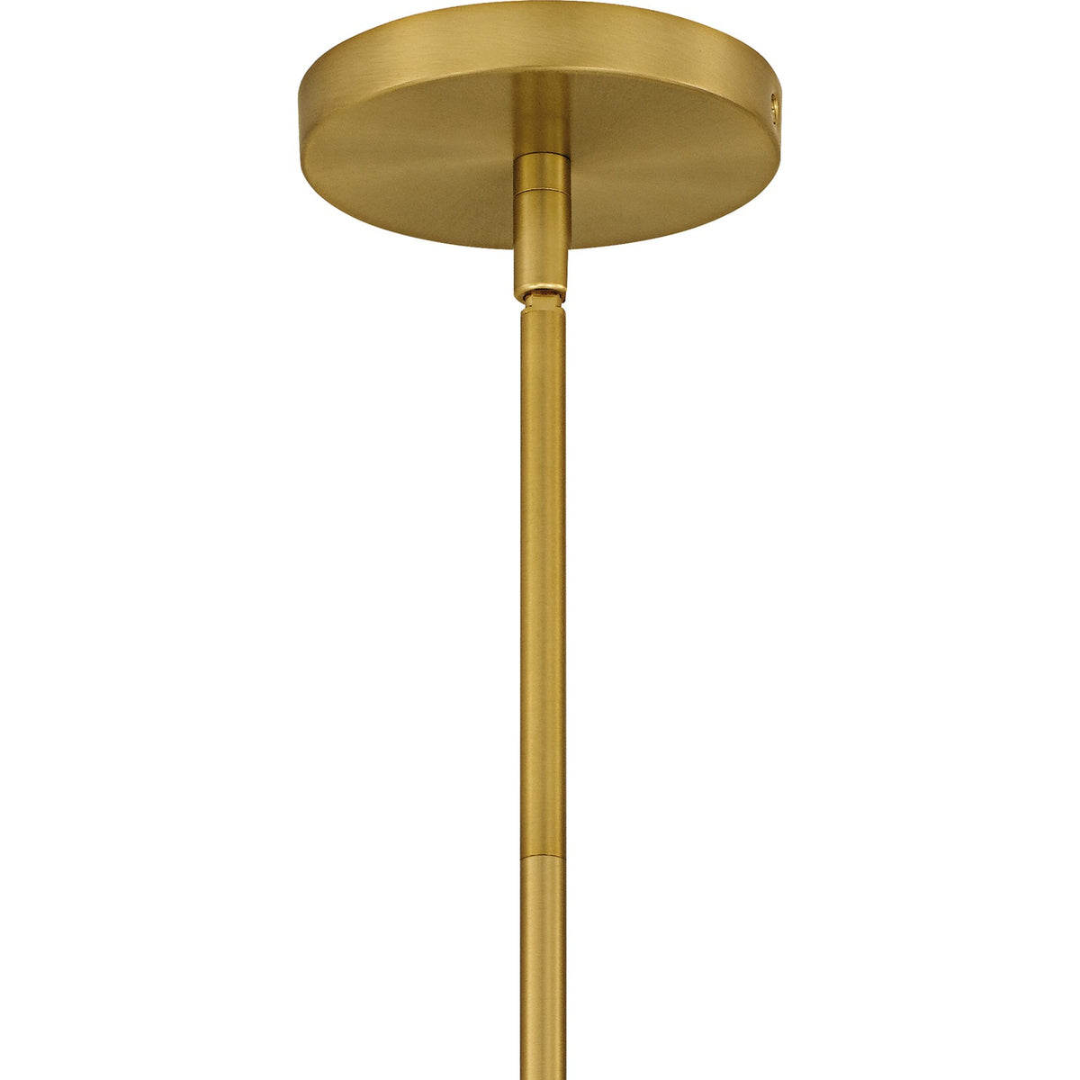 Quoizel Portia 18in 3-Light Pendant | Modern Brushed Gold and White Metal Shade | Kitchen Island & Dining Room | 18 x 18 x 10 in | Model QP6768BRG