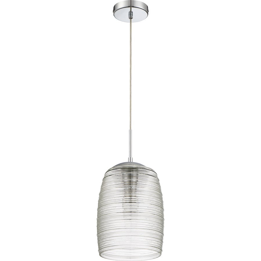 1 Light Mini Pendant, Polished Chrome