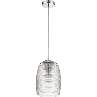 1 Light Mini Pendant, Polished Chrome
