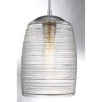 1 Light Mini Pendant, Polished Chrome
