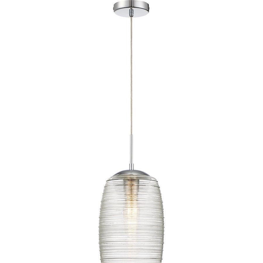 1 Light Mini Pendant, Polished Chrome