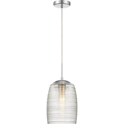 1 Light Mini Pendant, Polished Chrome