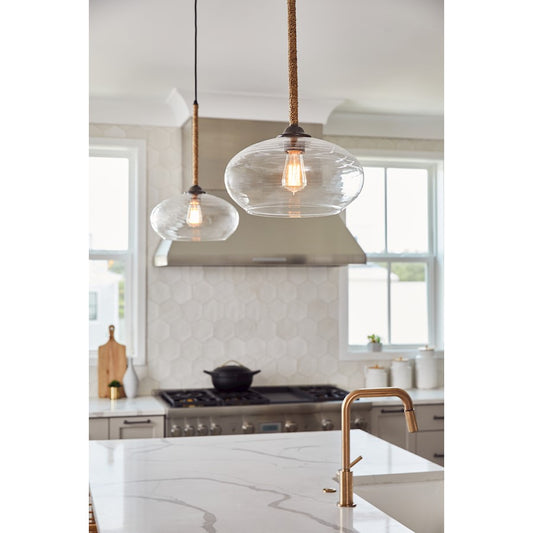 1 Light Mini Pendant, Tarnished Bronze