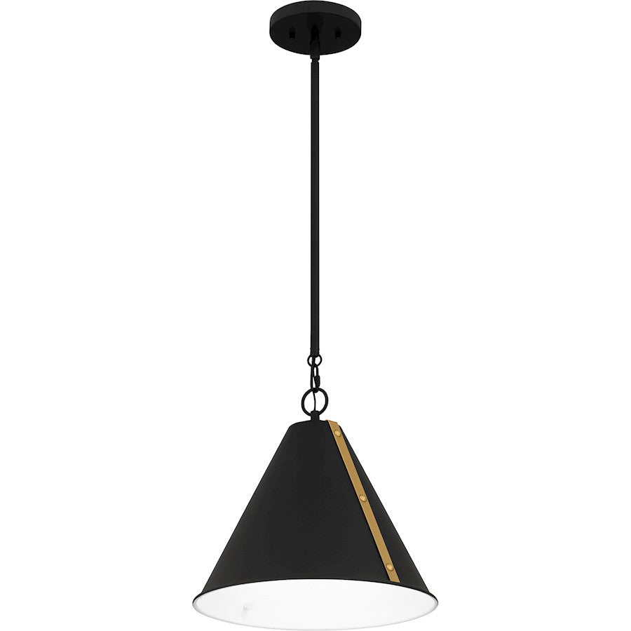 1 Light Mini Pendant, Matte Black
