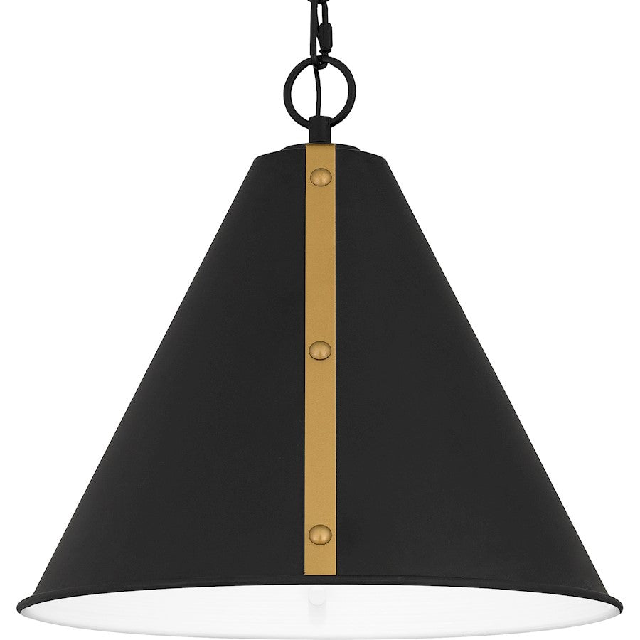 1 Light Mini Pendant, Matte Black
