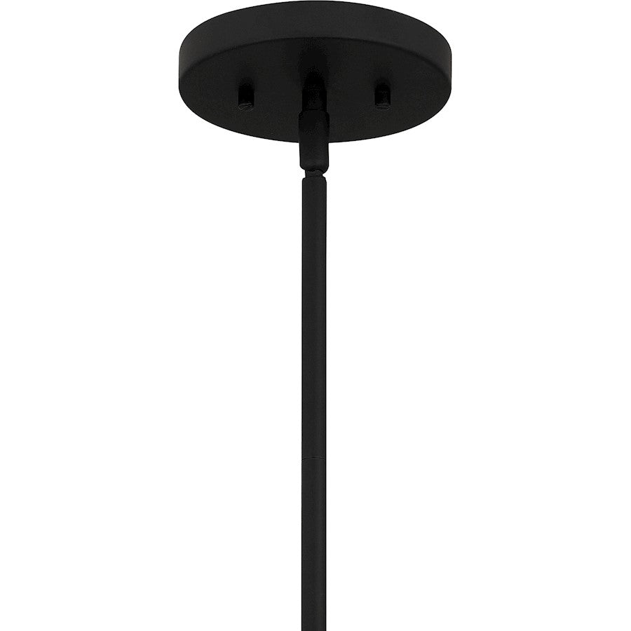 1 Light Mini Pendant, Matte Black