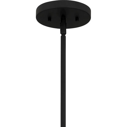 1 Light Mini Pendant, Matte Black