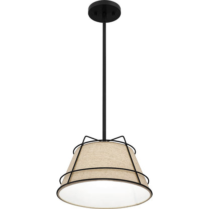1 Light Mini Pendant, Matte Black