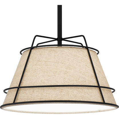 1 Light Mini Pendant, Matte Black