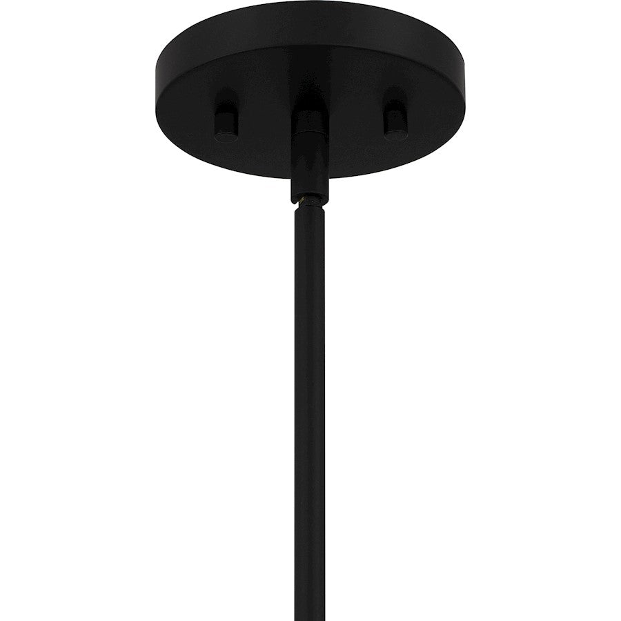 1 Light Mini Pendant, Matte Black