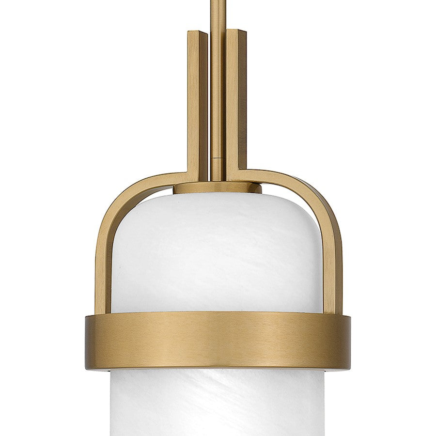 1 Light Mini Pendant, Aged Brass