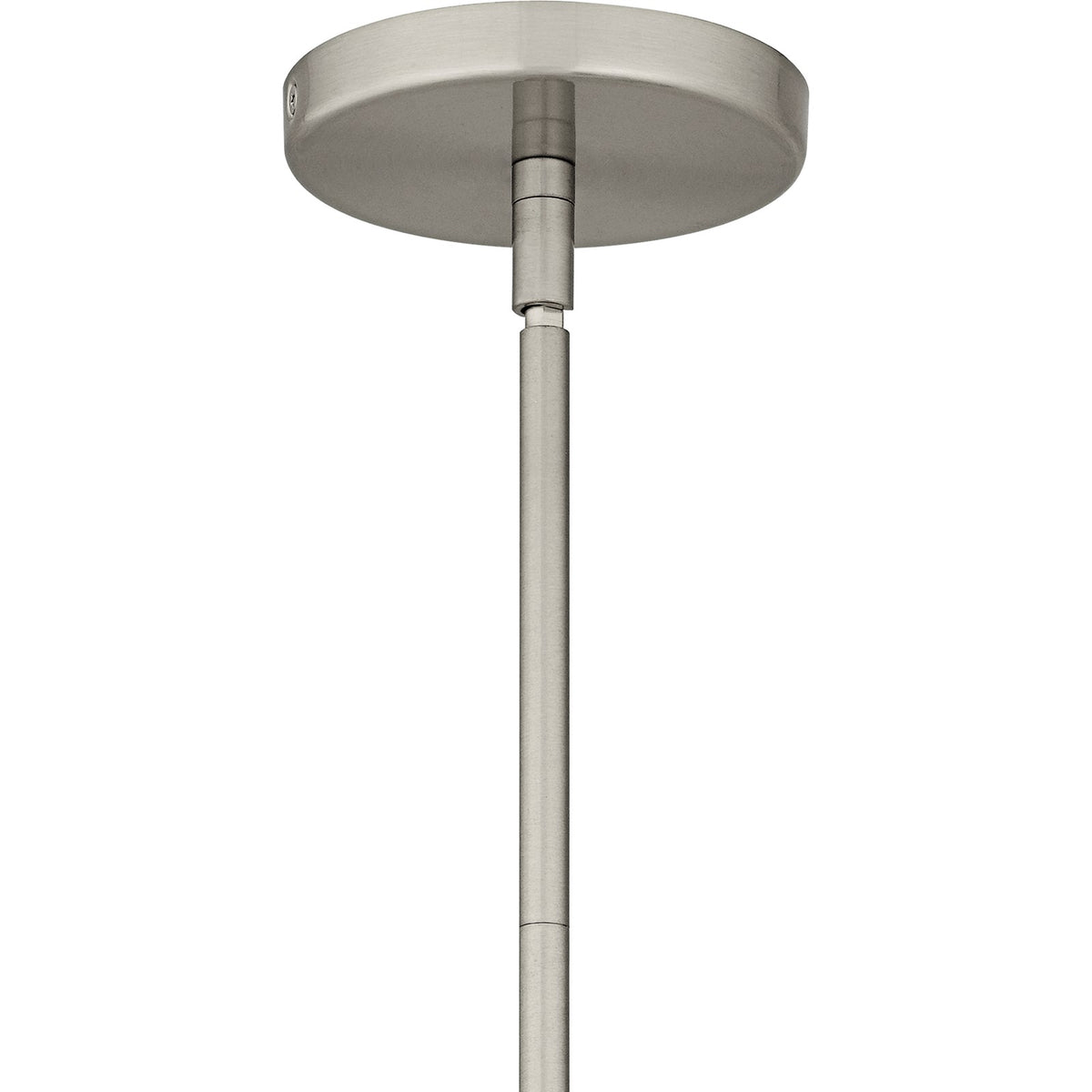 Quoizel Eslinger 10in 1-Light Mini Pendant | Modern Brushed Nickel and Clear Cloud Glass | Kitchen Island & Dining Room | Model QPP6774BN