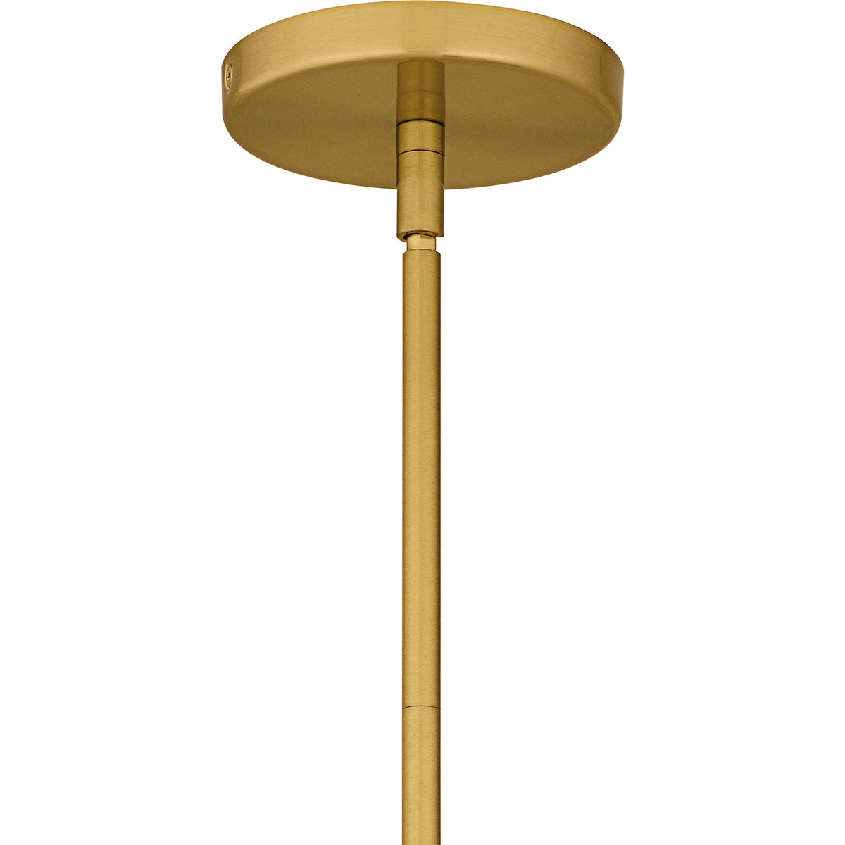 Quoizel Eslinger 10in 1-Light Mini Pendant | Modern Brushed Gold and Clear Glass | Kitchen Island & Dining Room | Model QPP6774BRG