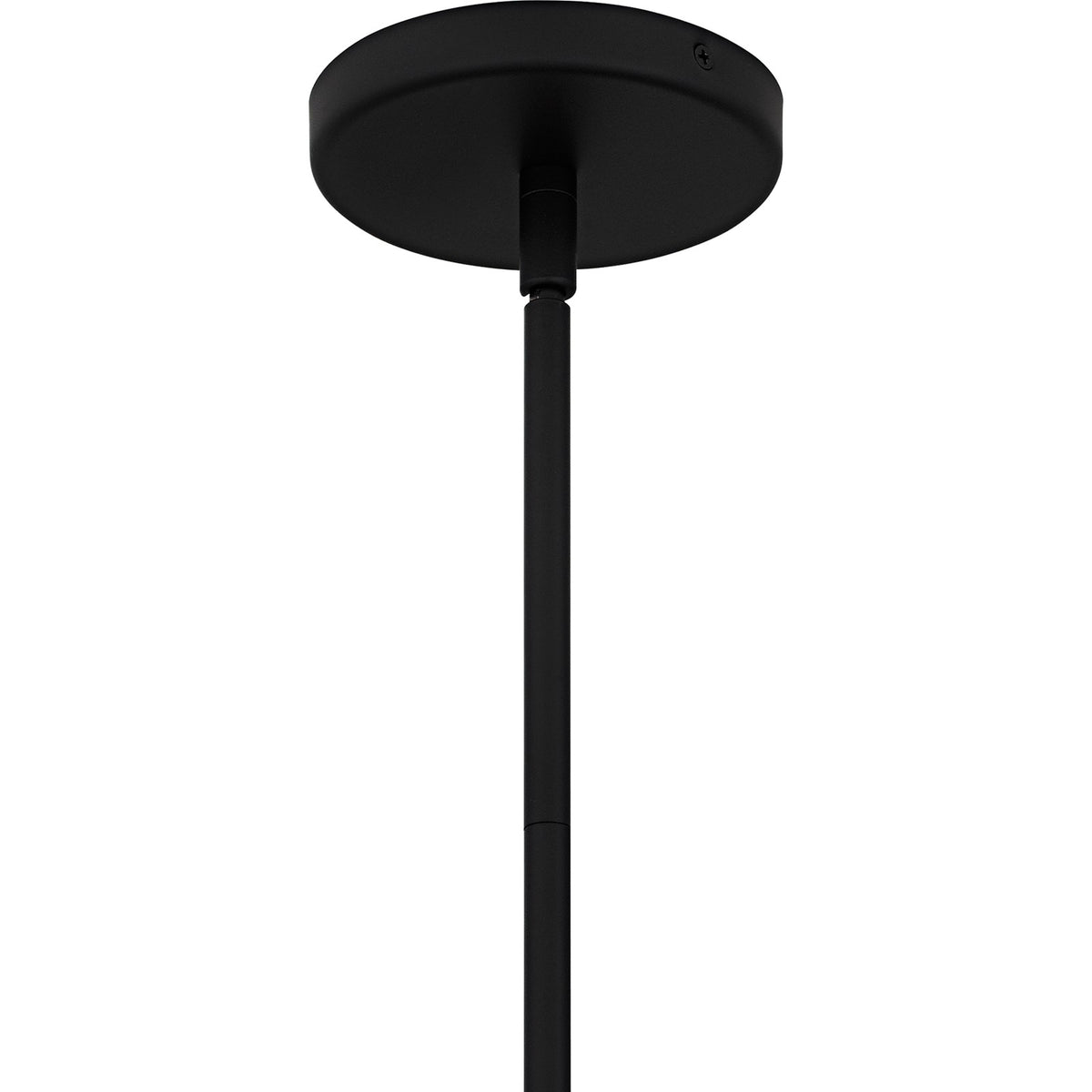 Quoizel Arbor 10in 1-Light Mini Pendant | Industrial Matte Black and Brass Band Steel | Kitchen Island & Bar | 10 x 10 x 11 in | Model QPP6804MBK
