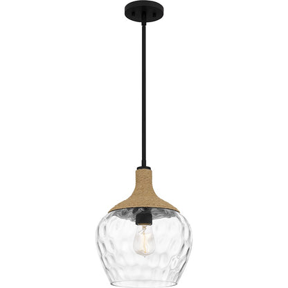 1 Light Mini Pendant, Matte Black