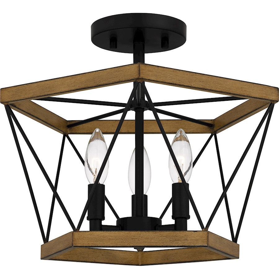 Quoizel Wintergreen 3 Light Semi-Flush Mount