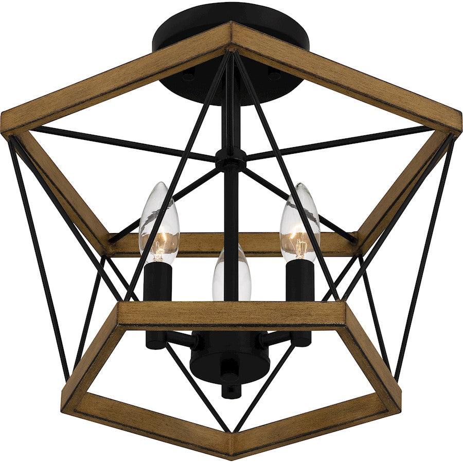 Quoizel Wintergreen 3 Light Semi-Flush Mount
