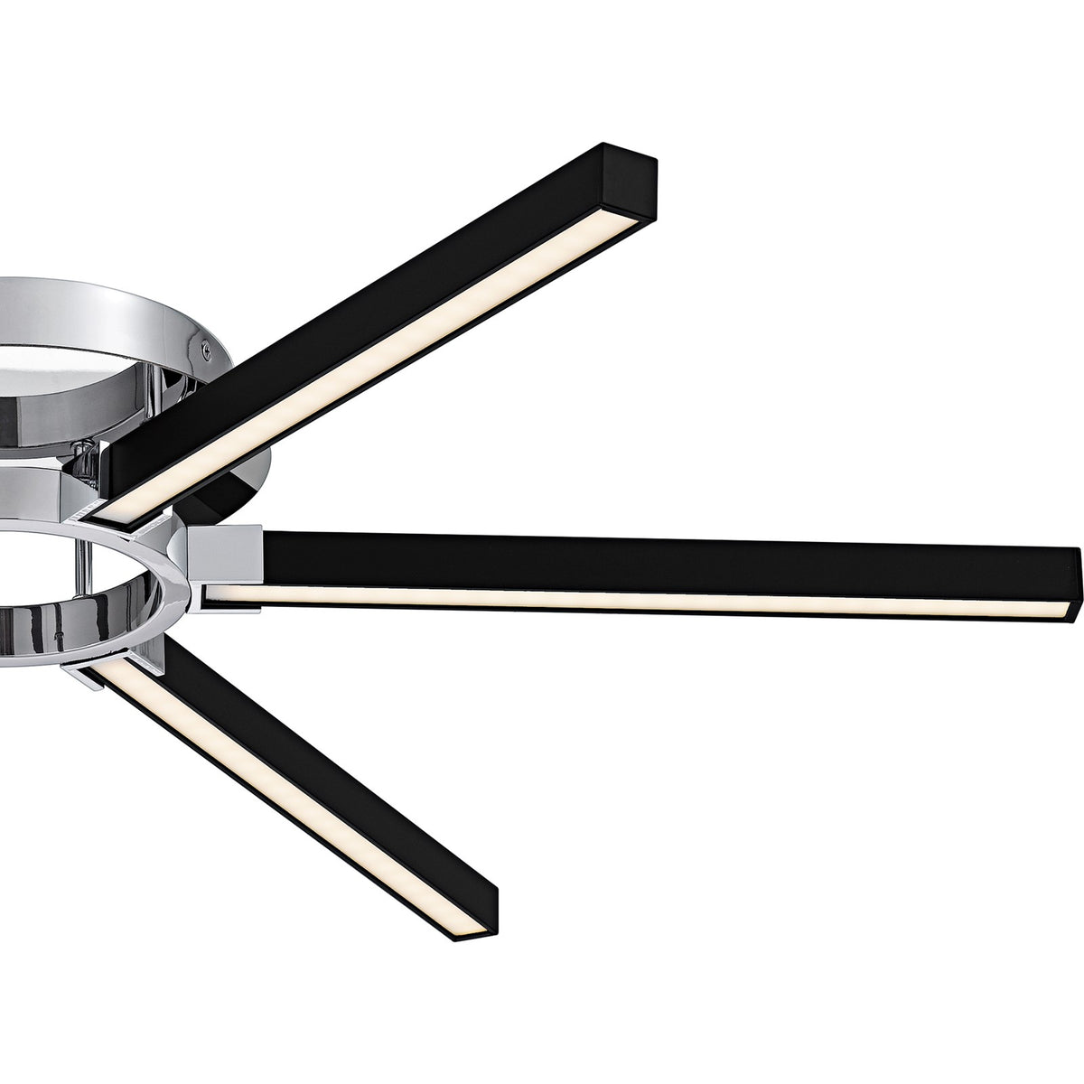 Quoizel Zealand 36in LED Semi-Flush Mount | Contemporary Polished Chrome Steel | Bedroom & Hallway | 36 x 36 x 4 in | Model QSF6793C