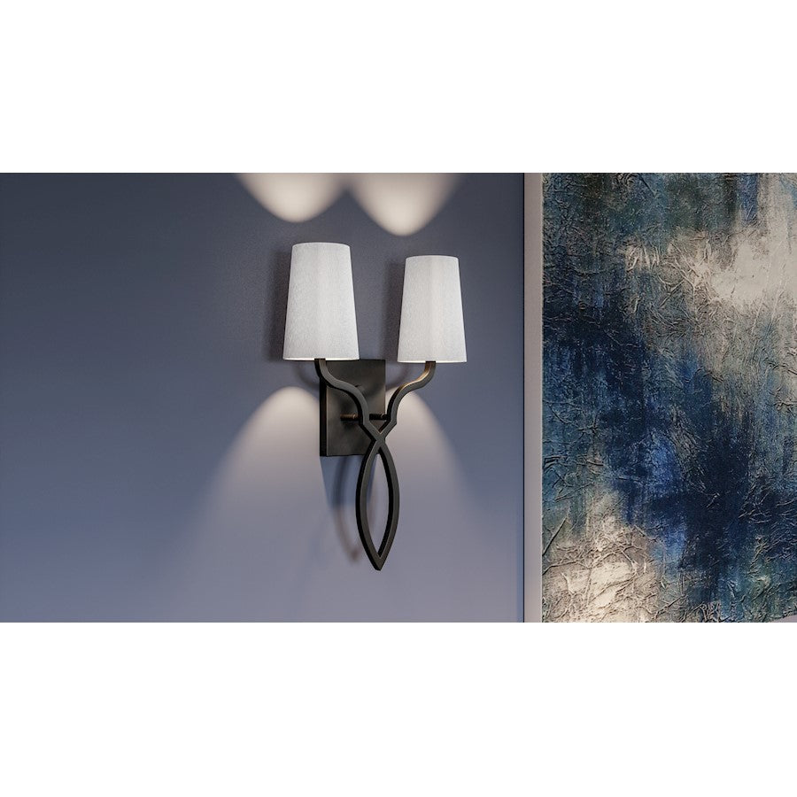 2 Light Wall Sconce