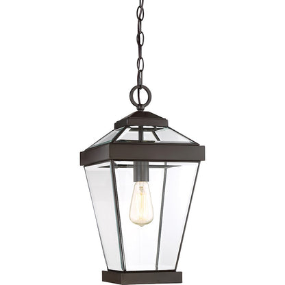 Quoizel Ravine 1 Light Large Outdoor Hanging Lantern, Western Bronze