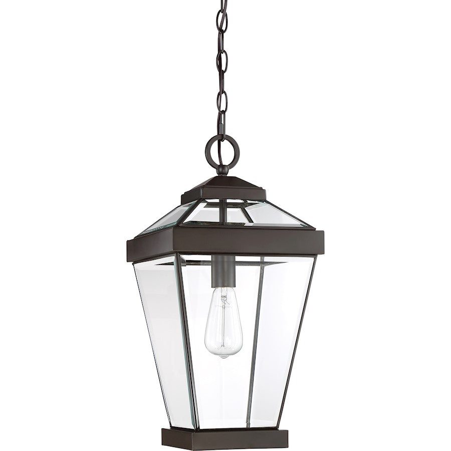 Quoizel Ravine 1 Light Large Outdoor Hanging Lantern, Western Bronze