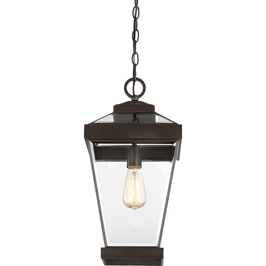 Quoizel Ravine 1 Light Large Outdoor Hanging Lantern, Western Bronze