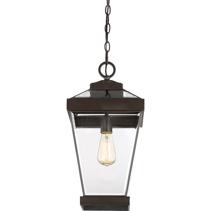 Quoizel Ravine 1 Light Large Outdoor Hanging Lantern, Western Bronze