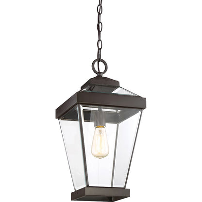 Quoizel Ravine 1 Light Large Outdoor Hanging Lantern, Western Bronze