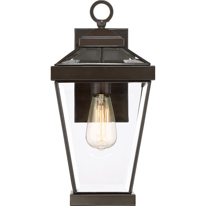 Quoizel Ravine 1 Lt 100W Outdoor Wall Lantern, Med, Western Bronze